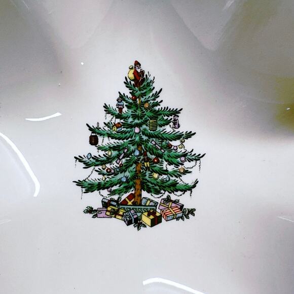 Set 4 Spode Christmas Tree Star Dip Bowl England VTG S3324-A4 2 - Picture 4 of 8